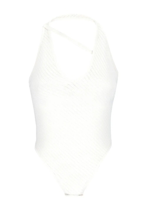 Laneus knitted swimsuit - White