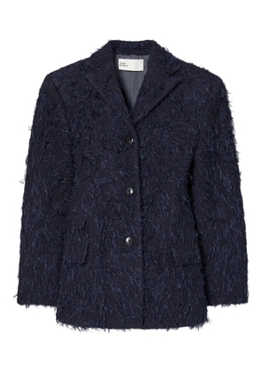 Tory Burch textured wool blazer - Blue