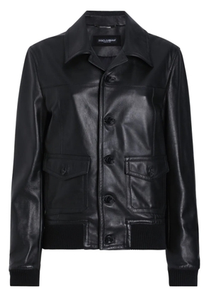 Dolce & Gabbana leather jacket - Black