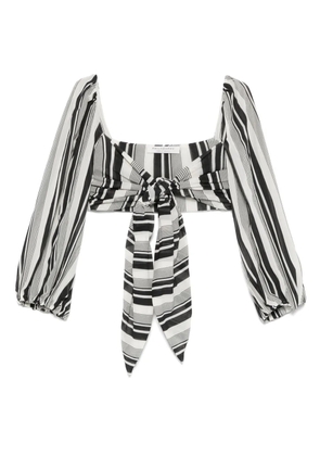 Philosophy Di Lorenzo Serafini striped crop top - Black
