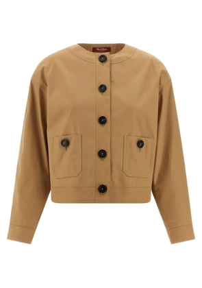 Max Mara Biavo button-up bomber jacket - Neutrals