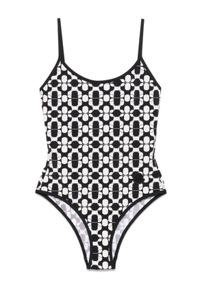 Moncler geometric-print swimsuit - Black