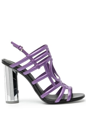 Ferragamo 105mm mirrored-heel sandals - Purple