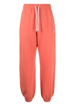 COUNTY OF MILAN logo-embroidered cotton track pants - Orange
