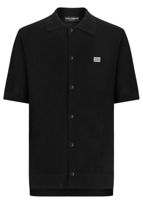Dolce & Gabbana logo-plaque shirt - Black