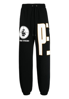 Neighborhood x Public Enemy logo-print track pants - Black