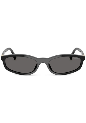 Miu Miu Eyewear oval-frame sunglasses - Black