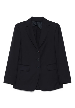 Max Mara three-button long-sleeved blazer - Blue