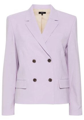 Theory double-breasted blazer - Purple