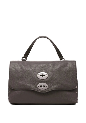 Zanellato double-clasp studded shoulder bag - Brown