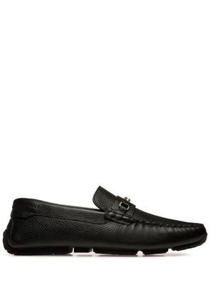 Bally Pilot Driver Ebano grained leather loafers - Black