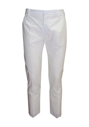 Entre Amis button-fastening trousers - White
