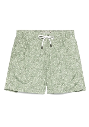 Canali floral-print swim shorts - Green