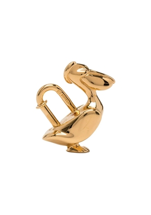 Hermès Pre-Owned 1992 stork motif Cadena padlock - Gold