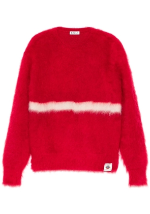 Bally stripe-detail jumper - Red