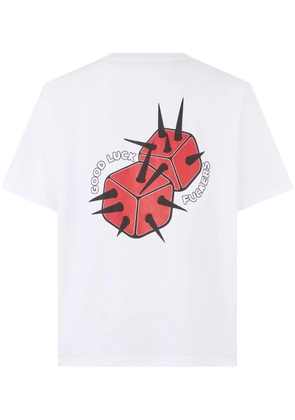 GCDS Spikey Dice oversized t-shirt - White