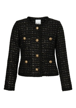 WEILL PARIS tweed button jacket - Black