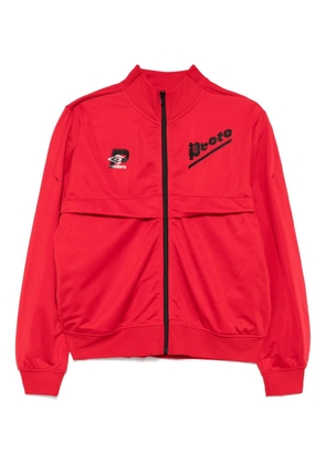 PROTOTYPES logo-print sport jacket - Red
