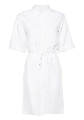 Calvin Klein short-sleeve belted shirtdress - White