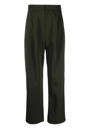 Sara Lanzi pleated high-rise trousers - Green