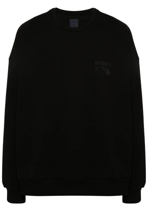 Juun.J embroidered-logo sweatshirt - Black