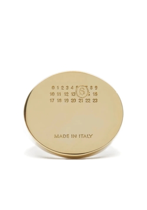 MM6 Maison Margiela oval-plaque ring - Gold