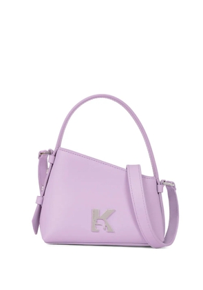 Karl Lagerfeld Jeans logo-lettering crossbody bag - Purple