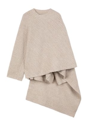 Ports 1961 asymmetrical wrap sweater - Neutrals