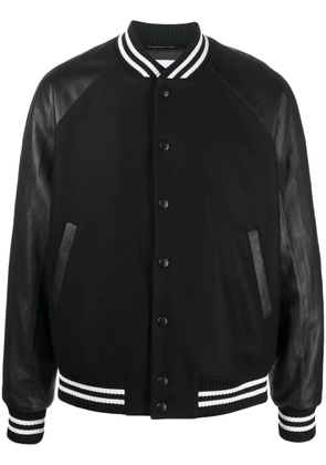 PT Torino contrast-sleeve bomber jacket - Black