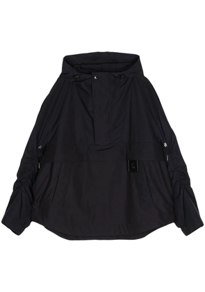 Wooyoungmi logo-patch hooded jacket - Blue