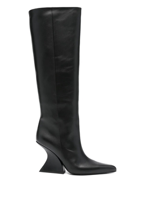 Mugler 70mm pointed-toe sculpted-heel boots - Black