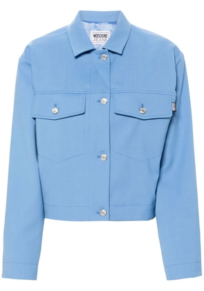 MOSCHINO JEANS logo-tag jacket - Blue