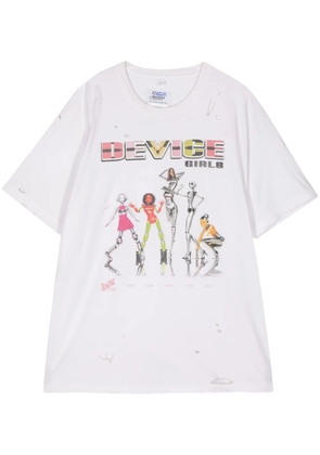 Doublet Girls & Robots print cotton T-shirt - Neutrals