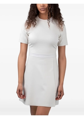 Calvin Klein logo-waistband mini dress - Neutrals