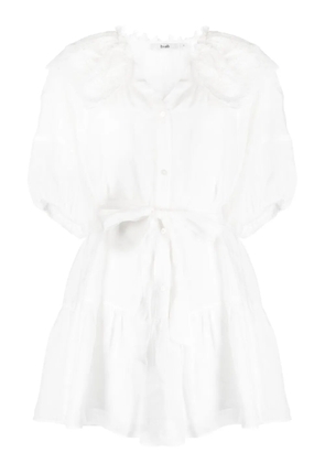 b+ab lace-detail dress - White