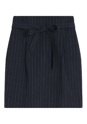 Maison Kitsuné paperbag pleated mini skirt - Grey