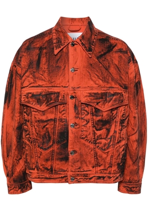 Études Studio Shadow Denim Paint jacket - Orange