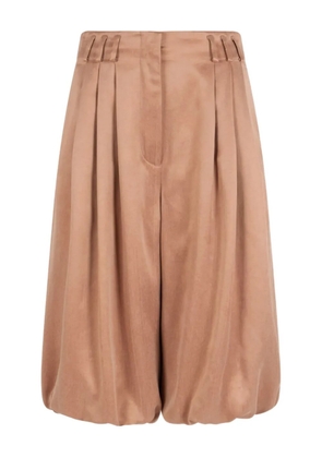 Giorgio Armani pleated shorts - Neutrals