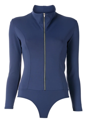Amir Slama zipped long sleeves bodysuit - Blue