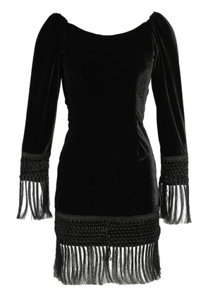 Amir Slama velvet mini dress - Black