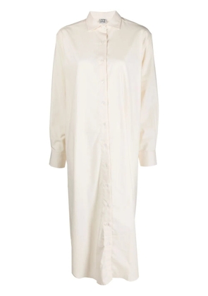 Baserange Ole organic cotton shirt dress - Neutrals