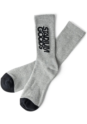 STADIUM GOODS® logo 'Varsity Grey' crew socks