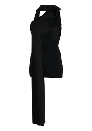 AZ FACTORY scarf-detail sleeveless top - Black