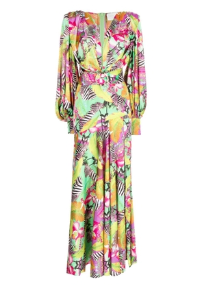 Bronx and Banco abstract-print long dress - Multicolour