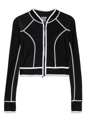 Duskii long-sleeves panelled surf top - Black