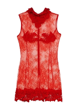 Blumarine lace mini dress - Red