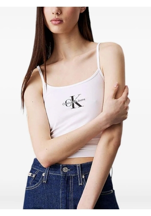 Calvin Klein logo-print tank top - White