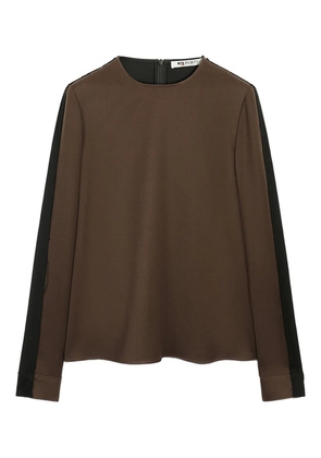 Ports 1961 long-sleeve wool top - Brown