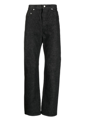 Undercover x Psycho logo-appliqué jeans - Black