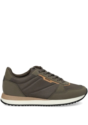 BOSS panelled sneakers - Green